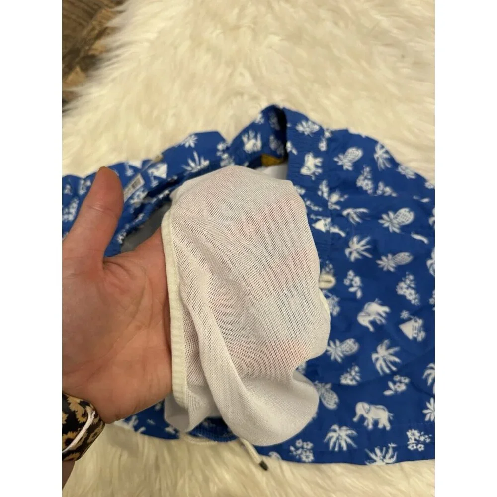 Polo Ralph Lauren‎ Size Large Vacation Theme Swimsuit Trunks Elephant Pineapple